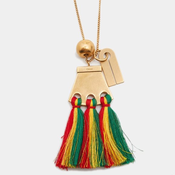 CHLOE Boho Multi Janis Pendant Tassel Necklace NEW - Picture 4 of 7